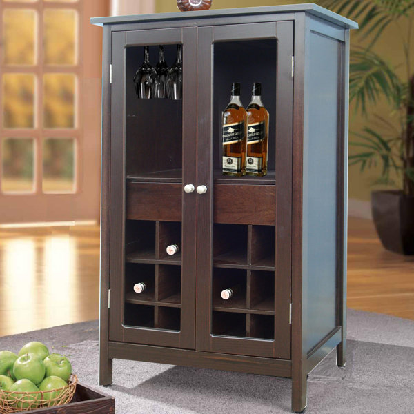Wine bar cabinet with fridge online